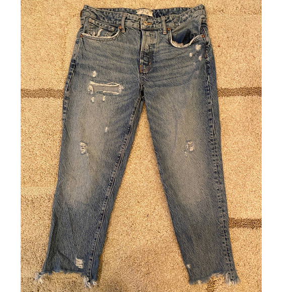Free People Denim - Free People Distressed Ripped Frayed Jeans